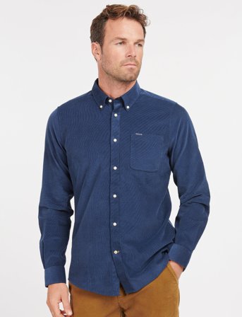 Barbour Barbour Ramsey Tailored Cord Shirt - Navy - M