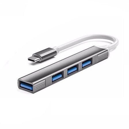 USB 3.0 Hub Type-C Splitter TYPE-C MÖRKGRÅ TYP-C MÖRKGRÅ