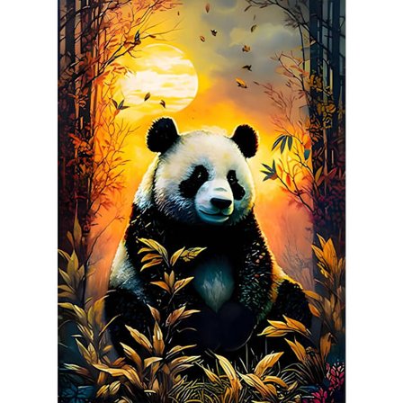 Panda Diamant Kunst Sæt til Voksne, DIY Dyr Diamant Kunst Sæt, Panda Diamant Kunst Fuld Bor Krystal Rhinestone Broderi Håndværk Sæt til Hjem 