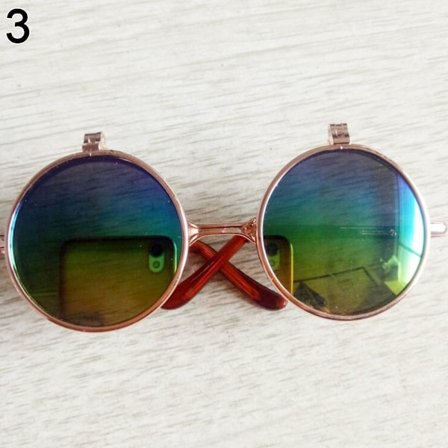 Söta runda plyschdockorglasögon 3 3