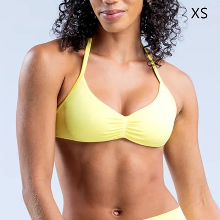 {hw} Axelbandslös BH Dam Öppen Rygg Gym Crop Top Lågt Stöd Rynkad Halterneck