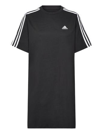 Essentials 3-Stripes Single Jersey Boyfriend Tee Dress Sport Women Sport Clothing Sport Dresses & Skirts Sport Dresses Black Adidas Sportswear