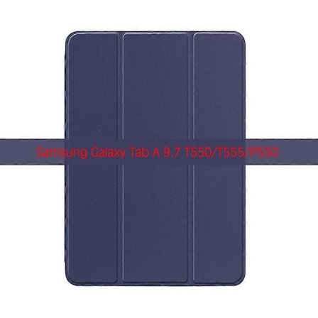 Tablet Cover til Samsung Galaxy Tab A 9.7 tommer SM-T550 SM-T555 P550 P555 9.7' PC Bagside PU Læder Smart Cover Auto Sleep Computer Covers & Skins