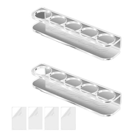 Akryl Insulinflaskhållare för Kylskåp - Väggmonterad Förvaring Kompatibel med U-100 Flaskor, 24mm Diameter