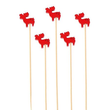 50-PAKNING Julecocktailpinner, Sandwich Cocktailpinner, Juletema Tannpirkere, Snøfnugg Fruktpinner, for Drikker Gr Juleelg