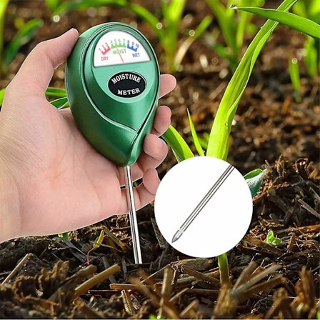 Maaperän kosteusmittari, testaa maaperän kosteuden, täydellinen puutarhoihin, maatiloille, sisä- ja ulkokäyttöön 26,8 * 6 cm (ei paristoja tarvita)
