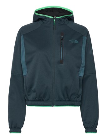 The North Face W Mountain Athletics Fleece Full Zip Jac - Blue - M