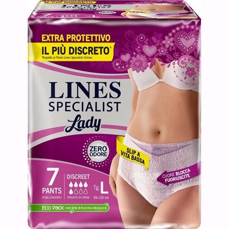 Lines Specialist Lady Pants Discreet Mutandina Incontinenza