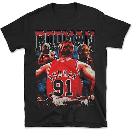 Dennis The Worm 91 Chicago Basketball Legend retro vintage T-shirt