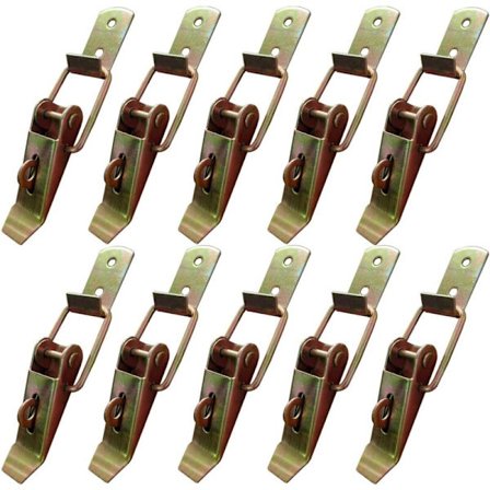 10 stk. Håndtagslås, trailer sideforlængelse, trailerlukning, skiftelås til skuffe, låsehåndtag