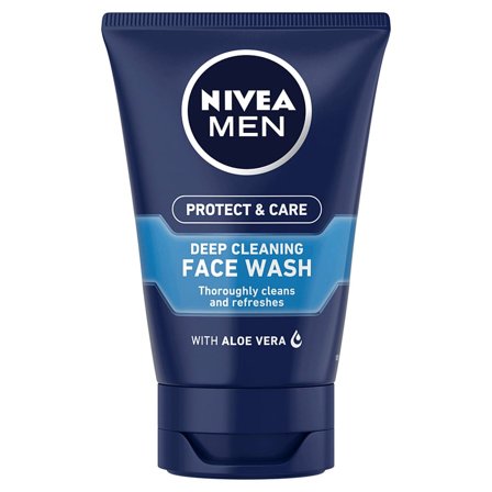 NIVEA Protect & Care Deep Cleaning Face Wash 100 ml, Mænd, Ansigtspleje, Renseprodukter
