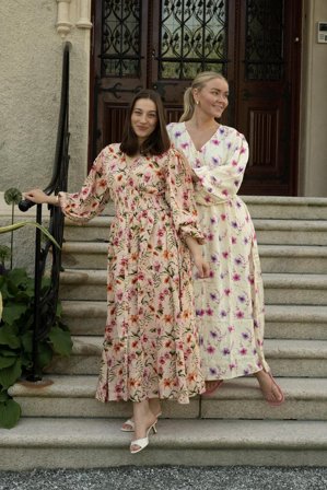 Marie Maxi dress Pink pink flower XS