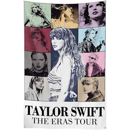 Taylor Musik Tapestry Flag 90x150 cm Berømt Musiker Koncert Album Plakat Kollegie Tapestry Vægophæng Boligindretning