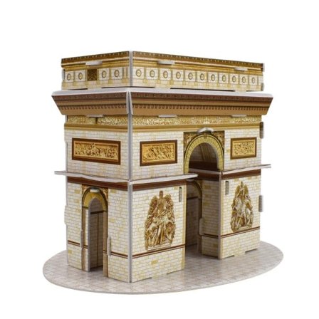 3D Puslespill Papir Bygning Modell Leker for Barn Gjør-det-selv Arc de Triomfe Famous Sights Pappe Modell Kit