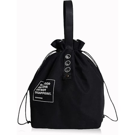 Lunsjpose med snøring, svart