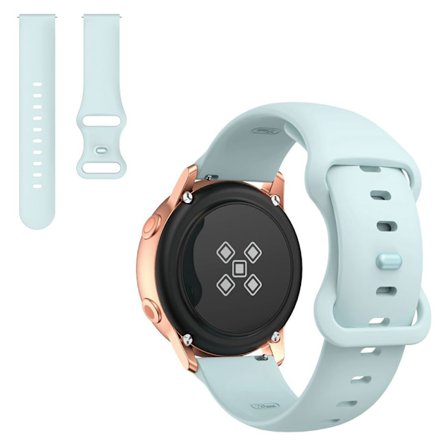 22 mm universal klockarmband i silikon - Baby Blå
