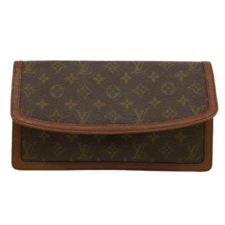Louis Vuitton Vintage Pre-owned Canvas clutches Brun, Dame Vintage Tasker, Størrelse: ONE Size