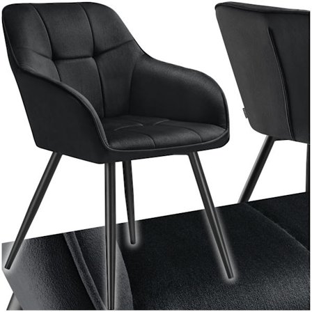 Stol Marilyn, sammet, vadderad