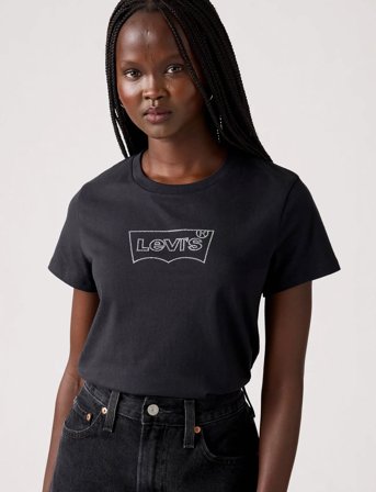 Levi's The Perfect Tee Batwing Irides - Black - S