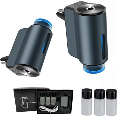 Bil Luftfrisker Diffuser, Smart Bil Aromaterapi Luftuttak Klips, Langvarig Luftfrisker Atomizer, Bil Aromaterapi Maskin Oppladbar