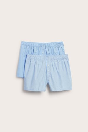 Kappahl | Boxerkalsonger 2-pack Ljusblå L | Ljusblå
