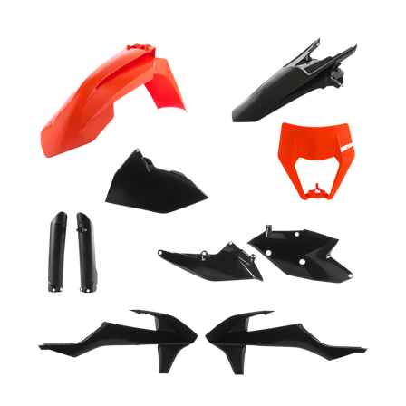 Kit Plastiche Completo Acerbis Nero-Arancio - KTM 250 EXC 2017-2017