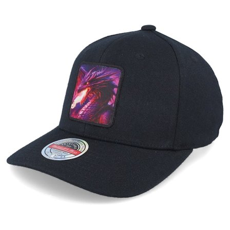 Iconic - Noir adjustable Casquette - Purple Dragon Black Adjustable @ Hatstore