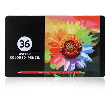 36 farver vandfarvede blyanter tegning maleri vandopløselige farveblyanter brevpapir gave