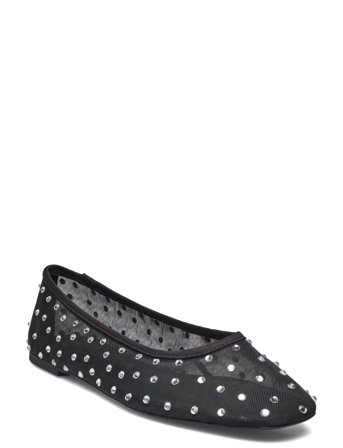 Rhinest Ballet Flats Black Mango