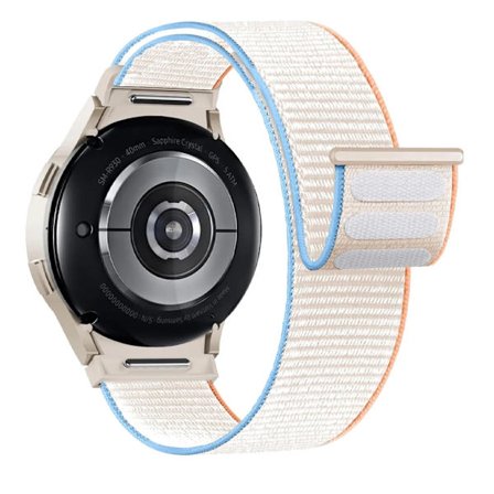 Armband för Samsung Galaxy Watch 7/6/4/classic/5 pro 44mm 40mm handled Utan Glipor Nylon sport loop correa armband Galaxy Watch 7 Armband