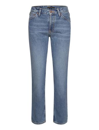Shady Sadie Indigo Blues Bottoms Jeans Straight-regular Blue Nudie Jeans