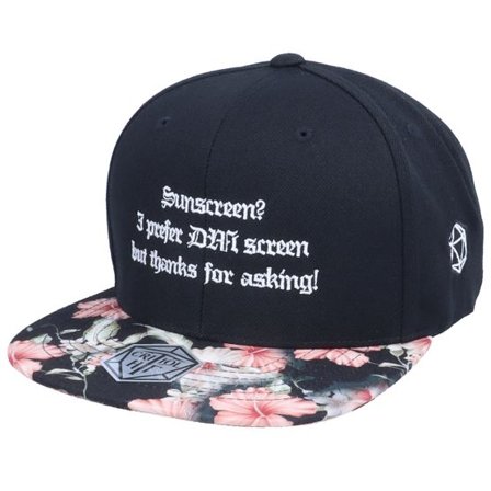 Critiql Hit - Svart snapback Keps - I Prefer Dm Screen D20 Black/Floral Snapback @ Hatstore