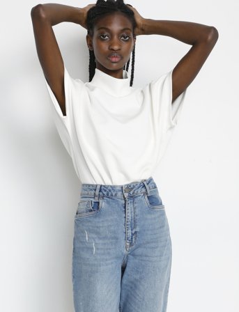 My Essential Wardrobe Mwelle Collar Blouse - White - XXL