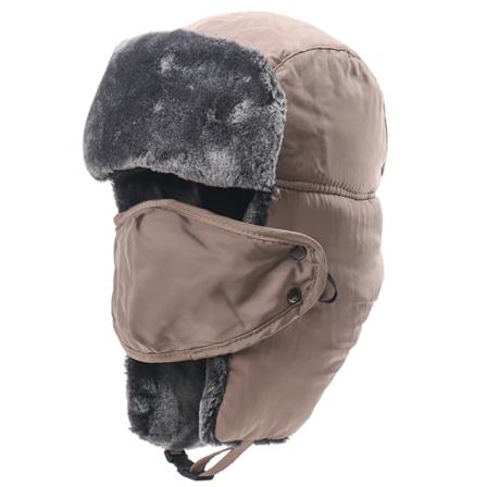 Talvihatut naisille ja miehille - Khaki, Talvihattu Trapper Hat Ush