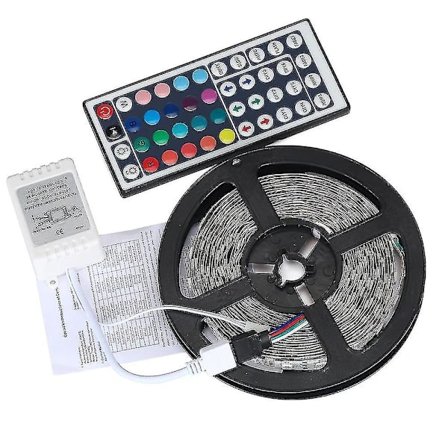 [CA] 10m RGB 5050 LED-stripe uten vanntetting 300 SMD 44-knappers fjernkontroll 12V