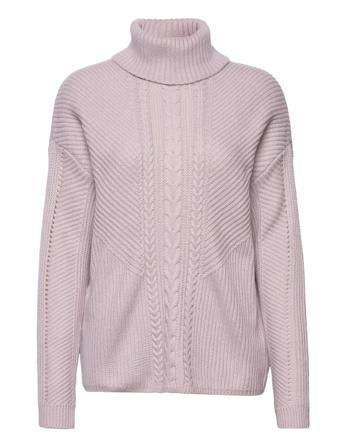 Ls Dawna Cable Turtleneck Swtr Turtleneck Polotröja Lila GUESS Jeans