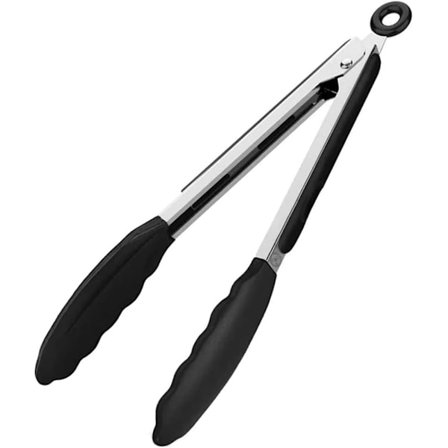 7" Ruokaleike Keittiöleike Kestävä korkea lämpötila Silikoni Ruokaleike BBQ Grillileike Pihileike Silikoni Ruokaleike (Musta)