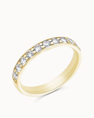 Eternity Ring Leoni 18K Yellow Gold 2mm - Engagement Rings & Wedding Rings from Vanbruun