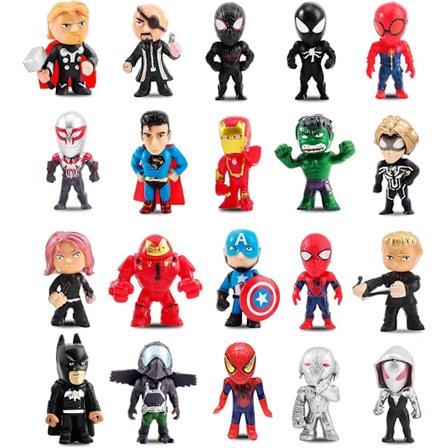 20 stk superhelt kakepynt dekorasjon, superheltfigurer, mini action f