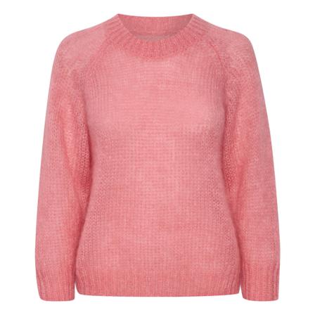 Part Two, Round-neck Knitwear Roze, Dames, Maat:L