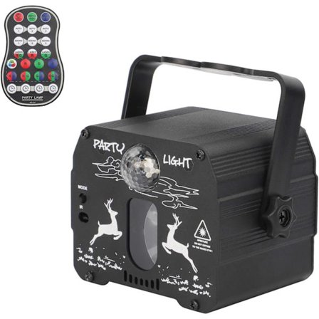 Partylys, discokule mini lydaktivert DJ discolys RGB LED blinklys USB oppladbar med fjernkontroll for fester dans bar pub