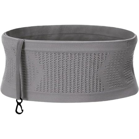 Slank løbebælte med 4 store, sikre lommer, svedtransporterende workout-bæltetaske, mavetaske til løbere, fitness, træning