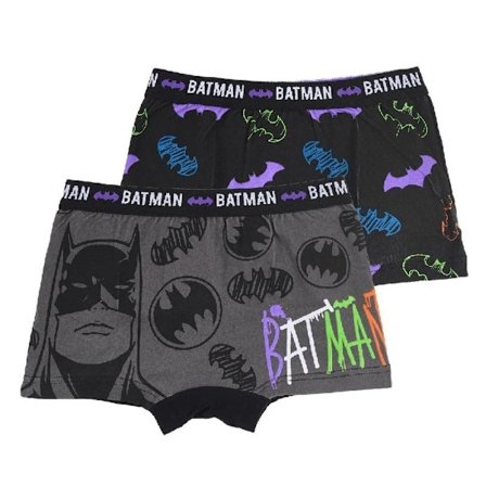 2-pak boxershorts Batman Sort/Grå