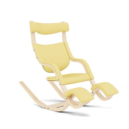 Varier Furniture Gravity - Yellow Polyester - Natural base