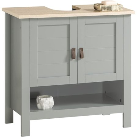 Rootz Under vask skab Badeværelse - Vaskeskab - Badeværelses opbevaringsskab med dobbeltdøre - B60 x D30 x H60cm