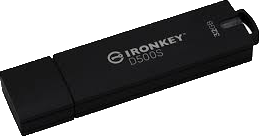 Kingston IronKey D500S - USB-flashstasjon - 32 GB - TAA-samsvar