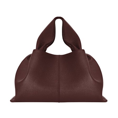 Polene lychee-läder stor molnväska fransk textur axelremsväska