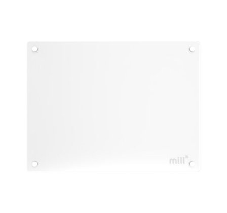 MILL GLASSPANELOVN PÅ 400W MED WIFI OG APP-STYRING, HVIT FARGE