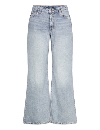 Monki Kiri Low Waist Loose Flared Jeans - Blue - 30 x 32