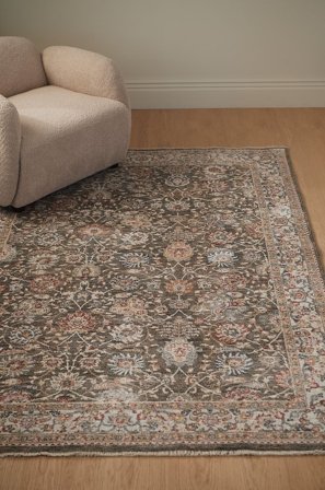 &Home - Teppe Lantana Flower - Grønn - Glattvevde tepper - 120X160 - Fra Homeroom